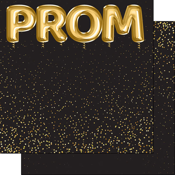 Scrapbook Customs 12x12 Paper - Prom Balloons