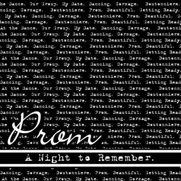 Scrapbook Customs 12x12 Paper -  Prom Black & White