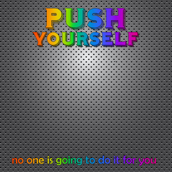 Scrapbook Customs 12x12 Paper - Push Yourself