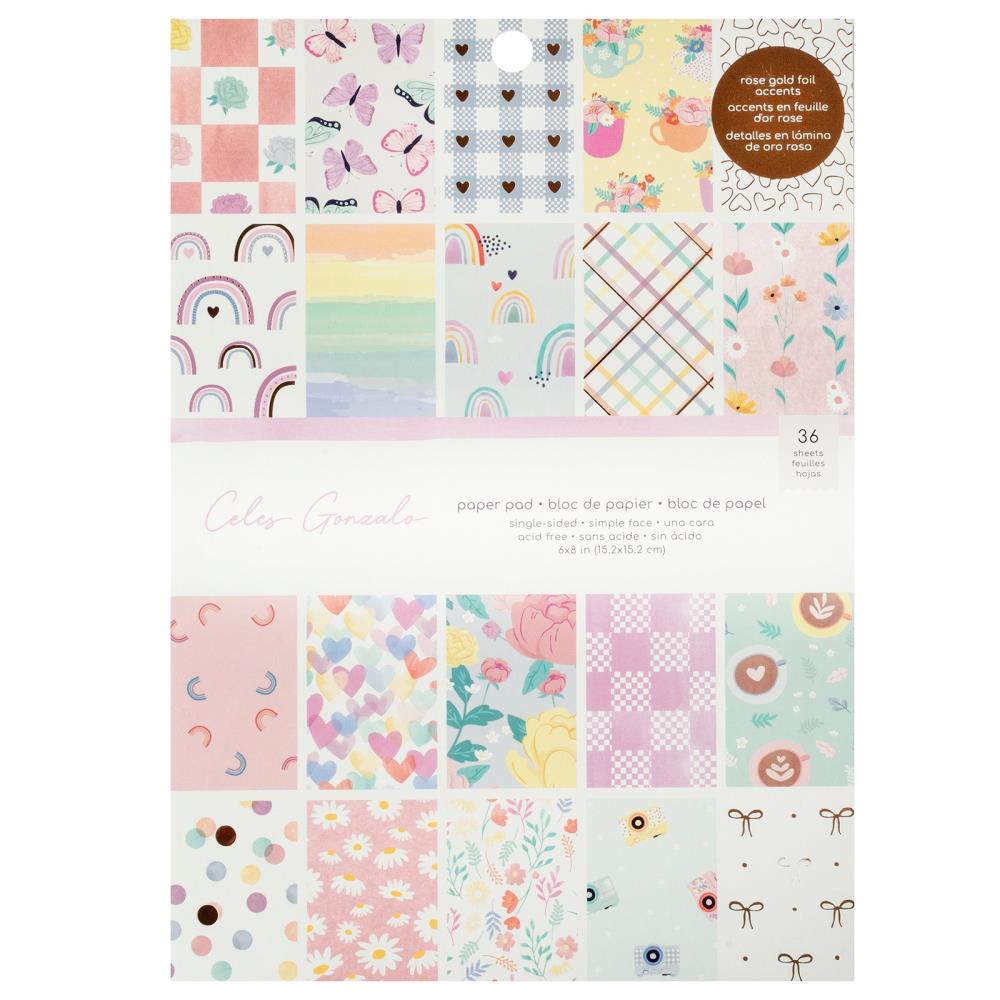 American Crafts 6x8 Paper Pad - Rainbow Avenue