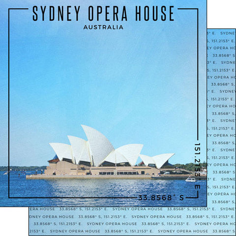 Stamping Station 12x12 Paper -Australia Sydney Opera House