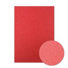 Hunkydory Diamond Sparkles Shimmercard - RED
