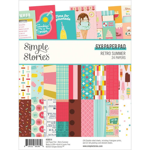 Simple Stories 6x8 Paper Pad  [Collection] - Retro Summer
