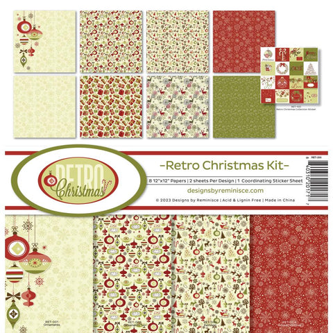 Reminisce 12x12 Collection Pack - [Collection] - Retro Christmas Kit