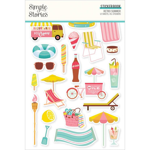 Simple Stories  Sticker Book  [Collection] - Retro Summer
