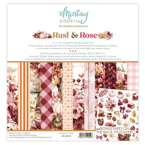 Mintay 12x12 Paper (Collection) - Rust & Rose