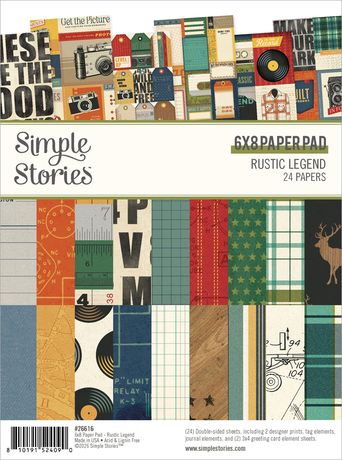 Simple Stories 6x8 Paper Pad  [Collection] - Rustic Legend