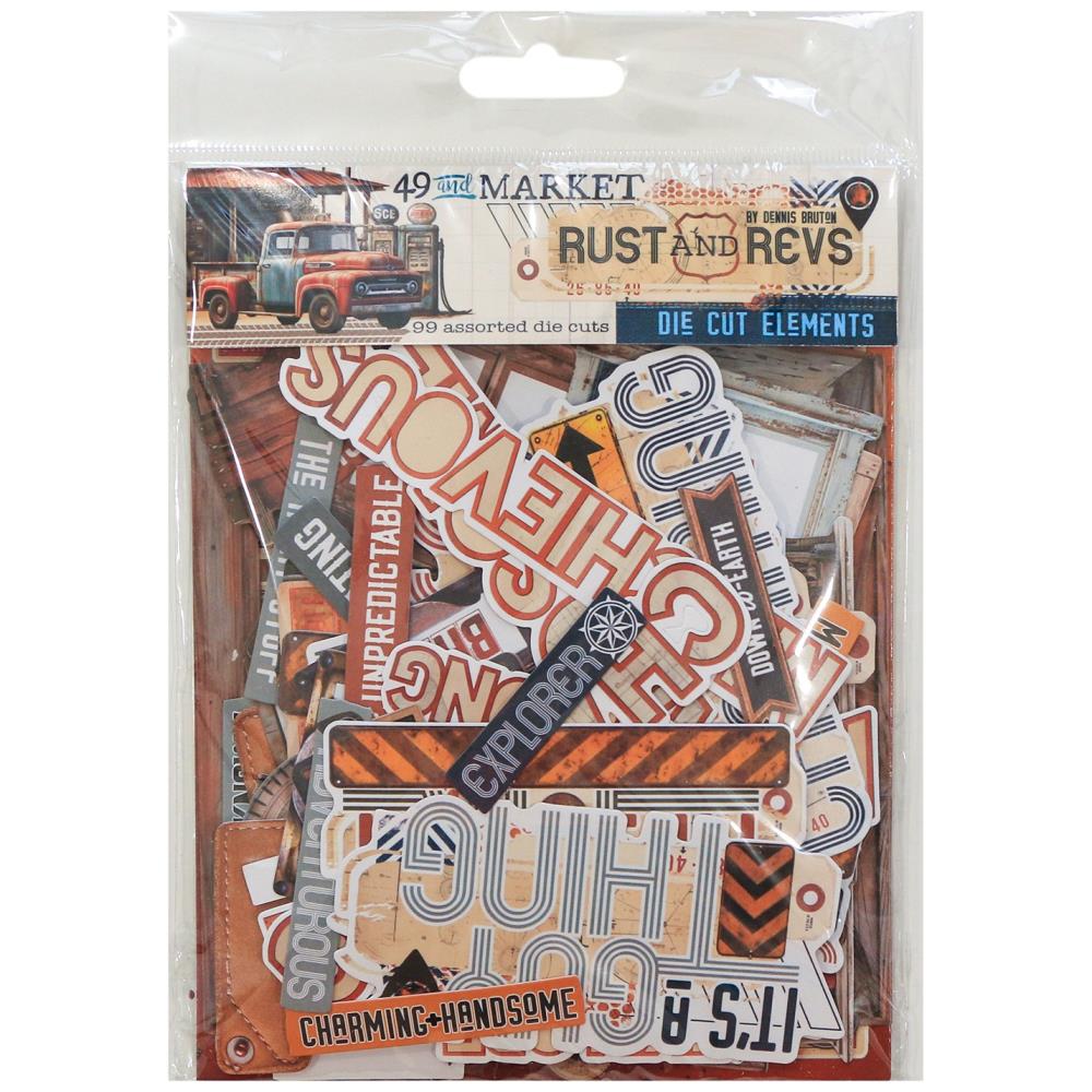 49 and Market  Die Cut Elements [Collections] - Rust and Revs