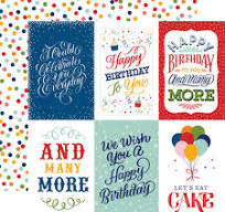 Echo Park Paper 12x12 Cardstock  [Collection] - Birthday Salutations - 4x6 Journaling Cards