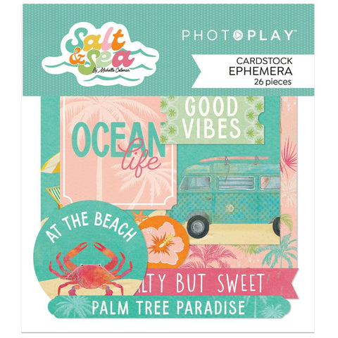 Photoplay [Becky Fleck] Cardstock Ephemera - Salt & Sea