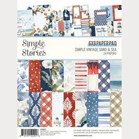 Simple Stories 6x8 Paper Pad  [Collection] - Vintage Sand & Sea