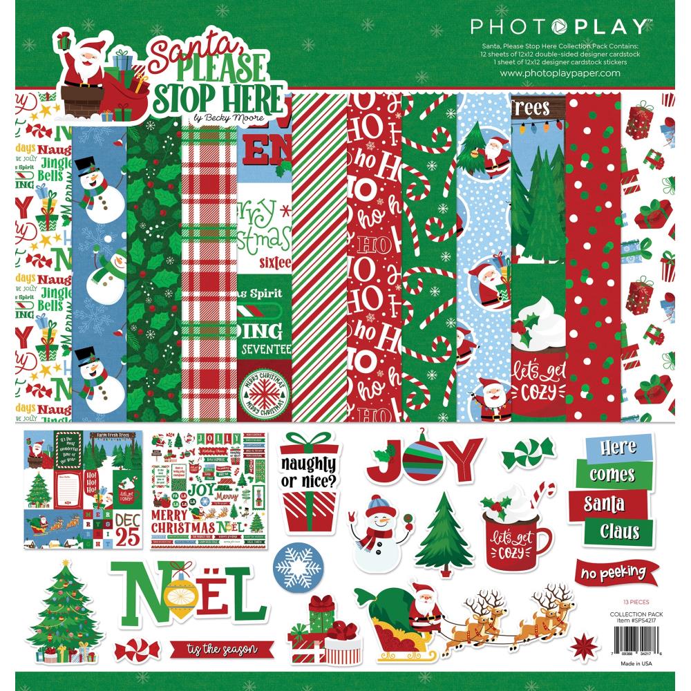 PhotoPlay 12x12  [Collection] - Santa Please Stop Here