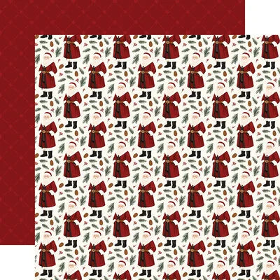 Carta Bella 12x12 Paper  [Collection] - Classic Christmas - Wonderful Santa Claus
