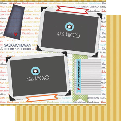 Scrapbook Customs 12x12 Paper - Saskatchewan Quick Page Journal