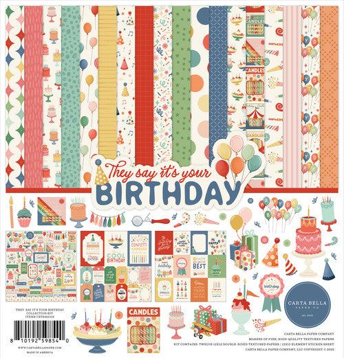 Carta Bella 12x12 Paper [Collection] - They Say It's Your Birthday