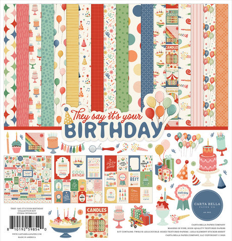 Carta Bella 12x12 Paper [Collection] - They Say It's Your Birthday