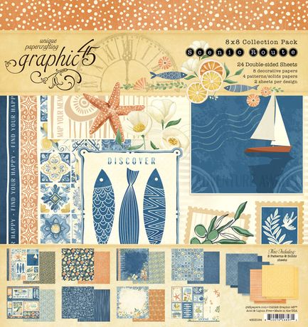 Graphic 45 8x8 Paper Collection [Collection] - Scenic Route