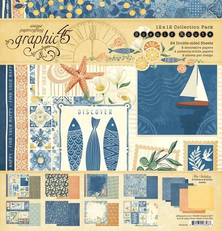 Graphic 45 12x12 Paper Collection [Collection] - Scenic Route