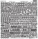 Bella BLVD - Bella Besties Letter Scramble Alpha Sticker - Black