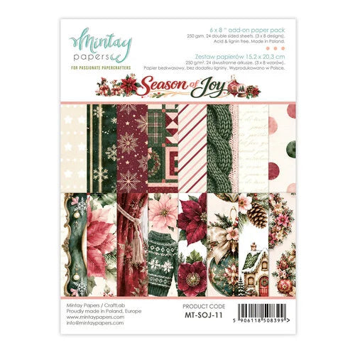 Mintay 6x8 Paper Pad - Season Of Joy