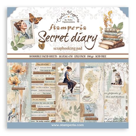 Stamperia 12x12 Paper [Collection] - Secret Diary