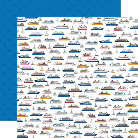 Carta Bella 12x12 Paper  [Collection] - Bon Voyage - Ships Of the Sea