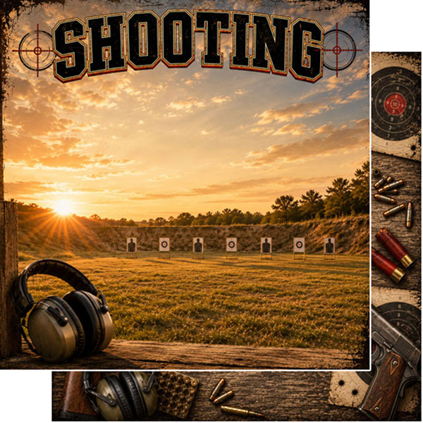 Scrapbook Customs 12x12 Paper - Shooting