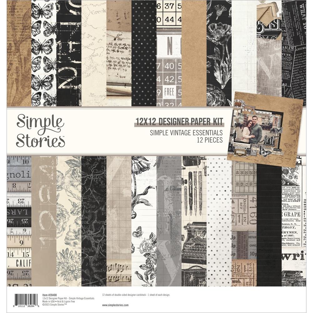 Simple Stories  12x12 Paper [Collection] - Simple Vintage Essentials