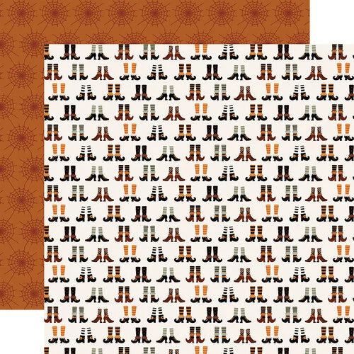 Carta Bella 12x12 Paper  [Collection] - Handmade Halloween - Smell My Witchy Feet