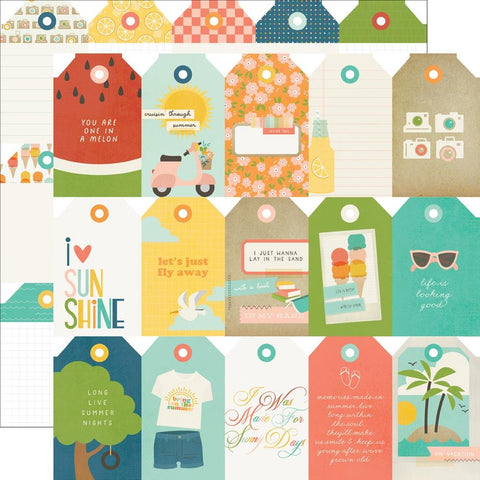 Simple Stories 12x12 [Collection ] - Summer Snapshots - Tag Elements