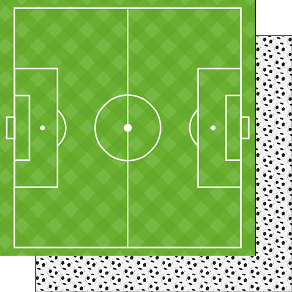 Scrapbook Customs 12x12 Paper -  Soccer Life 5