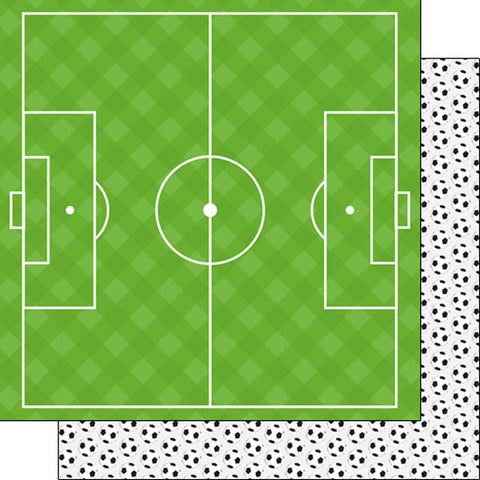 Scrapbook Customs 12x12 Paper -  Soccer Life 5