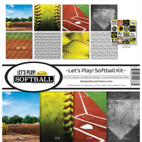 Reminisce Collection Pack - [Collection] -  Let's Play Softball Kit