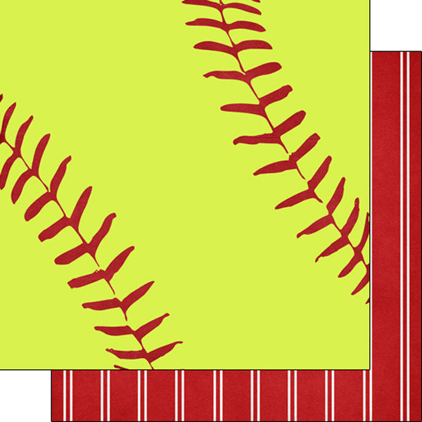 Scrapbook Customs 12x12 Paper -  Softball Life 5