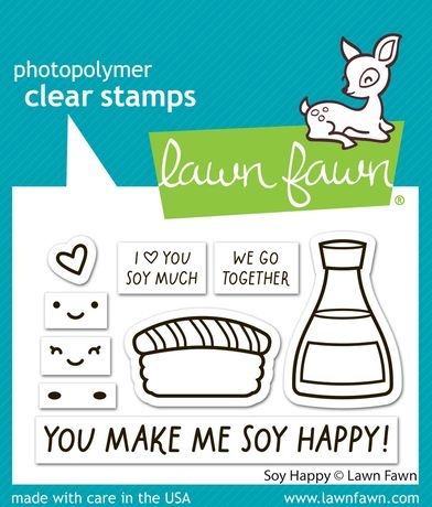 Lawn Fawn Stamp -Soy Happy