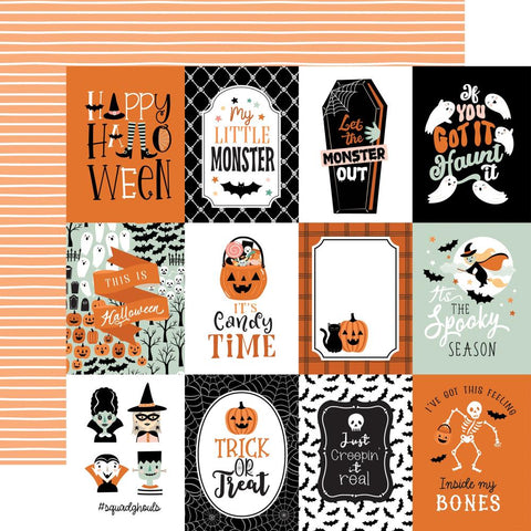 Echo Park 12x12 Paper - [Collection] - Spooktacular Halloween - 3x4 Journaling Cards