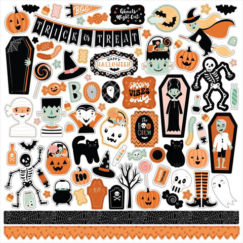 Echo Park 12x12  Stickers  [Collection] - Spooktacular Halloween