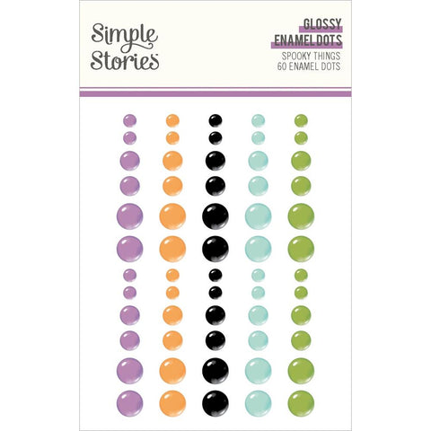 Simple Stories Enamel Dots - [Collection] - Spooky Things