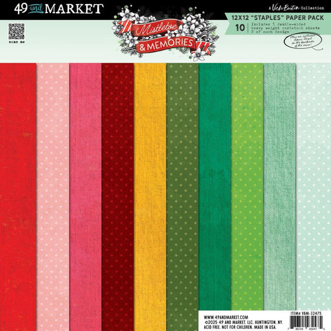 49 and Market  Staples Paper Pack [Collections] - Mistletoe & Memories