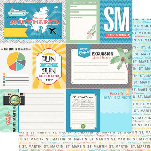 Scrapbook Customs 12x12 Paper -  St Martim Journal