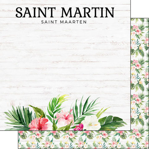 Scrapbook Customs 12x12 Paper -  St Martim Vacay