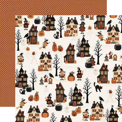 Carta Bella 12x12 Paper  [Collection] - Handmade Halloween - Haunted Halloween Street