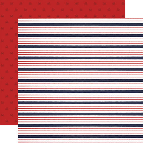 Carta Bella 12x12 Paper  [Collection] - By The Sea - Sailor Stripe