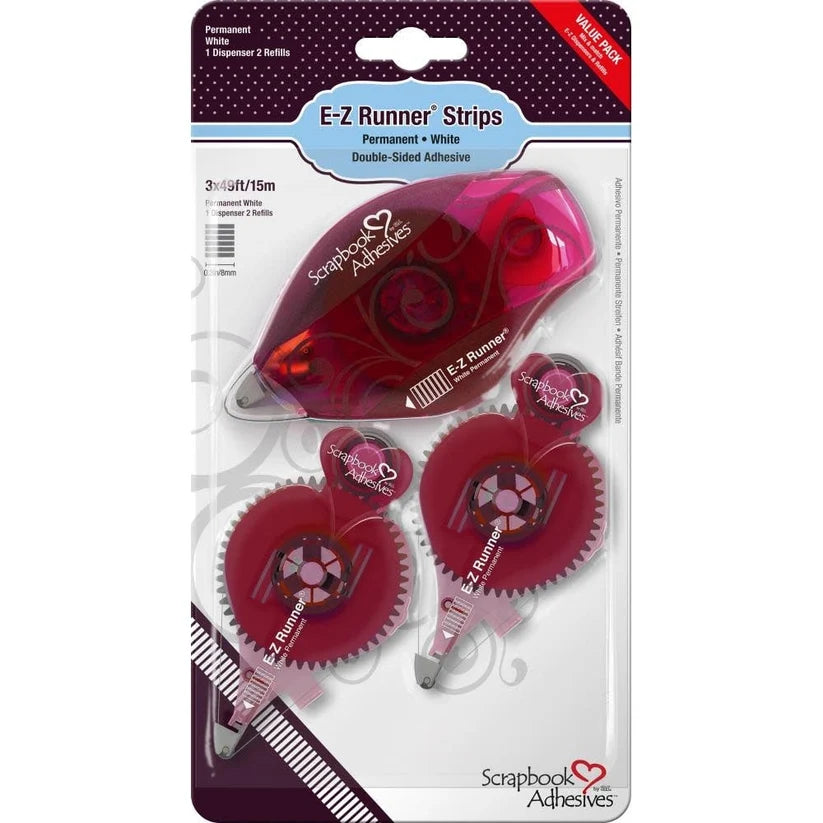 Scrapbook Adhesives - E-Z Runner Permanant Strips Refillable Value Pack