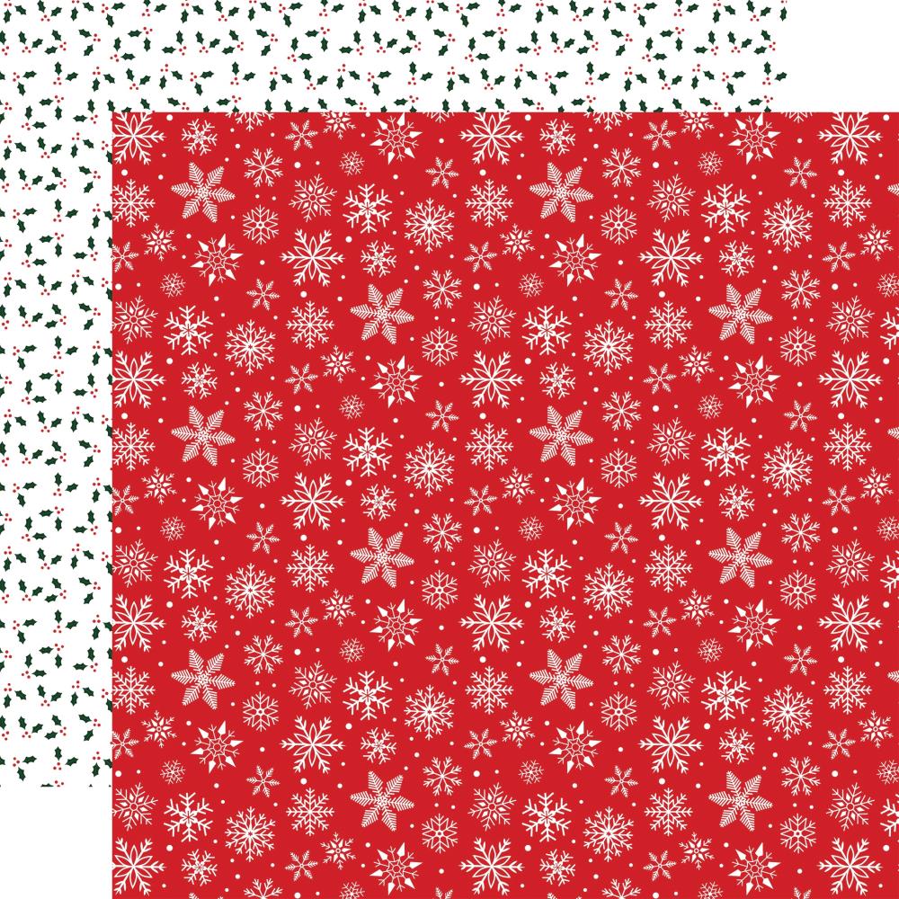 Echo Park 12x12 Paper - [Collection] - Nut Cracker Christmas - Sugar Plum Snowflakes