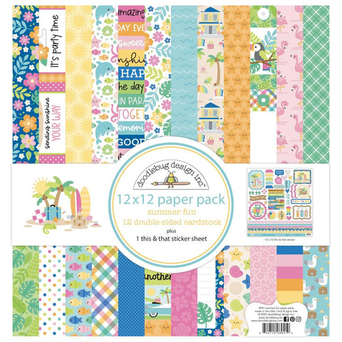 Doodlebug Design 12x12 Paper - [Collection] - Summer Fun