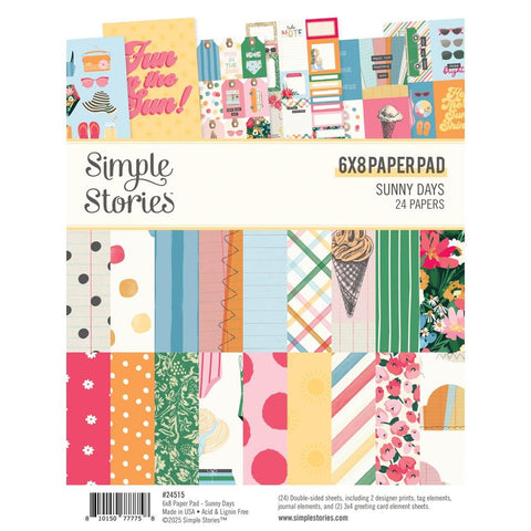 Simple Stories 6x8 Paper Pad  [Collection] - Sunny Days