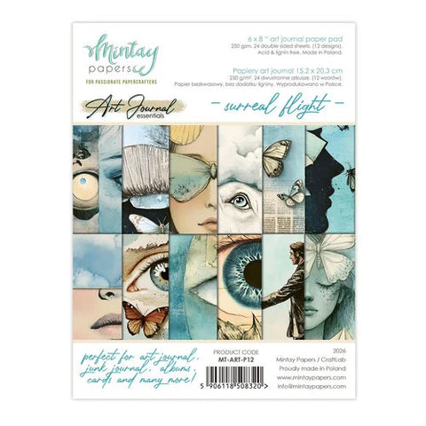 Mintay 6x8 Paper Art Journal Essentials - Surreal Flight