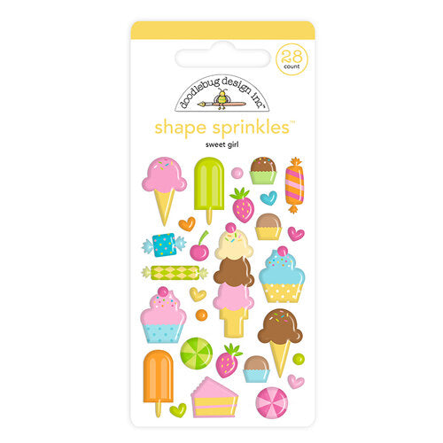 Doodlebug Design Sprinkles - [Collection] - Cupcakes & Candles - Sweet Girl