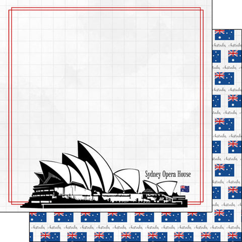 Stamping Station 12x12 Paper -Australia Sydney Opera House